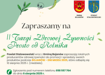 Bojanów: Targi zdrowej żywności odbędą się przy okazji Dni Miodu – trwa przyjmowanie zgłoszeń