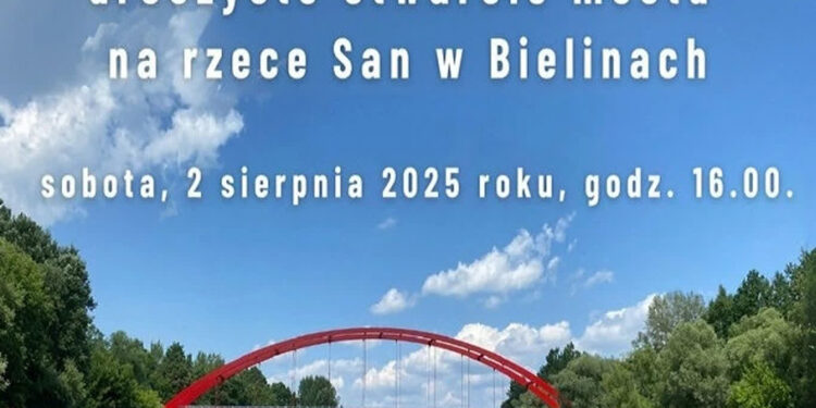 Bieliny: W sobotę uroczyste otwarcie mostu na Sanie – będzie impreza