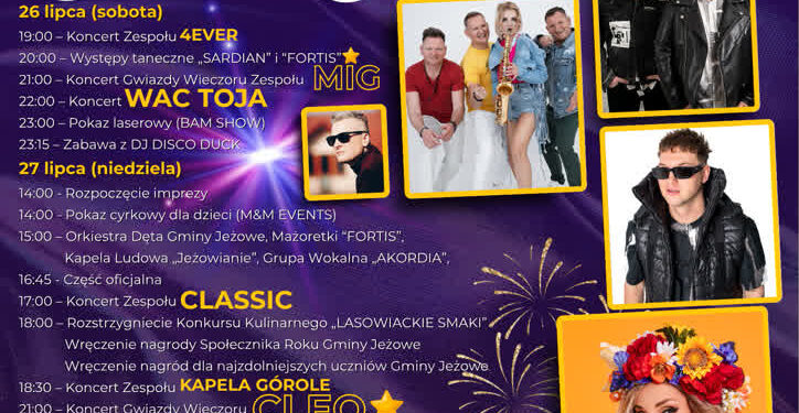 Jeżowe: Wakacjonalia 2025 – Dni Gminy