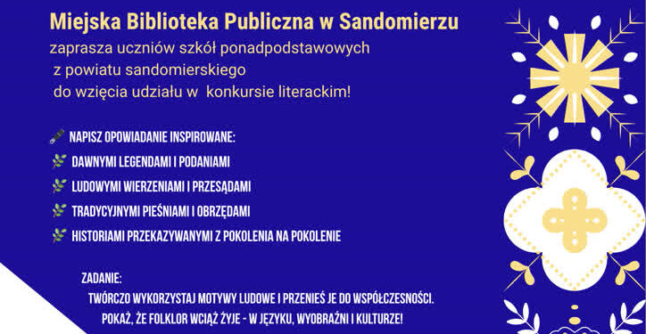 Sandomierz: Startuje konkurs literacki „FolkStory”
