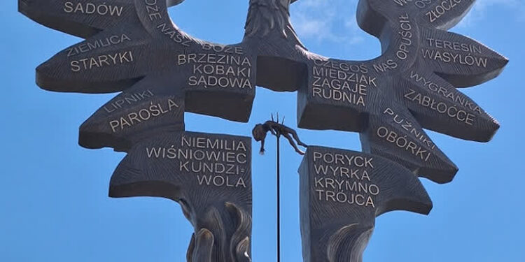 Domostawa, Wrocław: Sprawca dewastacji pomnika Rzezi Wołyńskiej ujęty – podejrzany o to jest 17-letni Ukrainiec