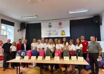 Sandomierz. Tornistry pełne uśmiechu już spakowane