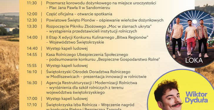 Sandomierz: Powiatowe święto plonów „Moc w ziarnach ukryta”