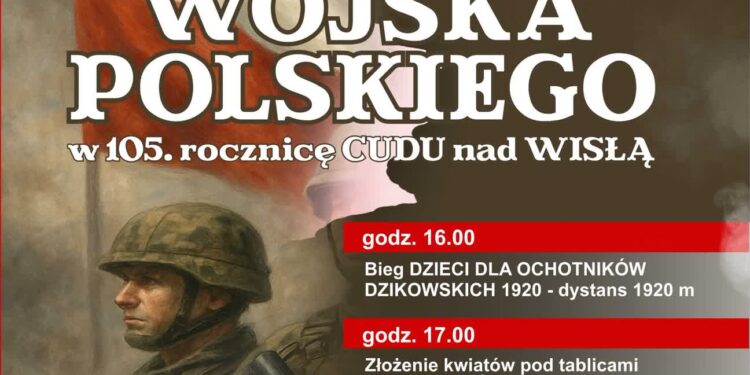 Tarnobrzeg. Obchody 105. rocznicy Cudu nad Wisłą.