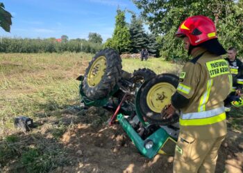 Klimontów: W Nowej Wsi ciągnik przygniótł kierowcę