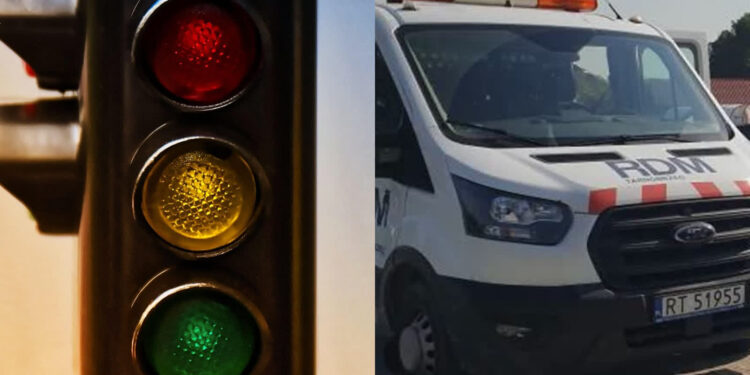 Tarnobrzeg: Ulica Warszawska z wahadłem. Prace przy studniach.