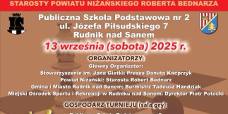 Rudnik nad Sanem:  XXXV Memoriał Szachowy Jana Gietki