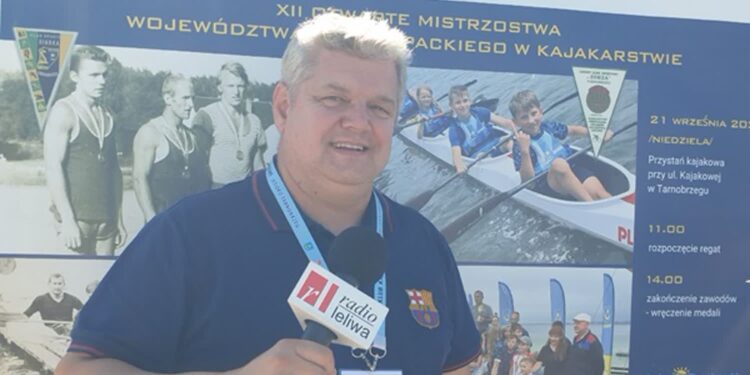 Norbert Mastalerz założyciel i członek Klubu Kajakowego Jezioro Tarnobrzeg