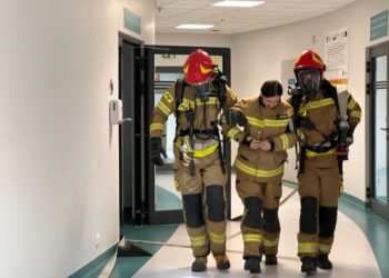 Sandomierz: Ćwiczenia przeciwpożarowe w Centrum Zdrowia Psychicznego