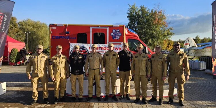 Mielec: Drużyna mieleckich strażaków z 9 miejscem