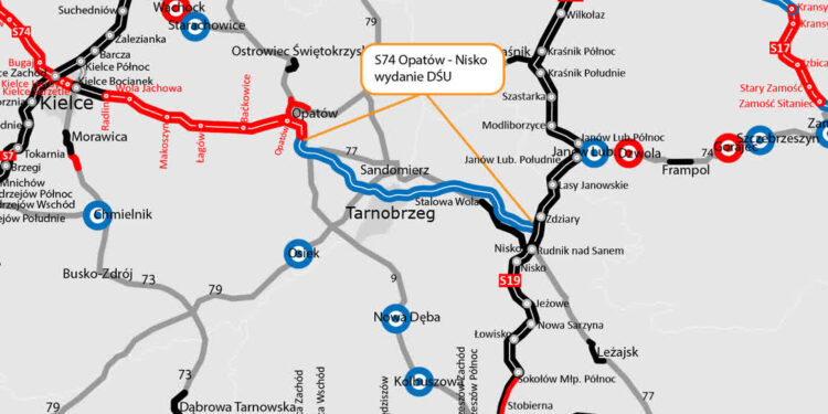 Region: Jest decyzja środowiskowa dla S74 Opatów – Nisko