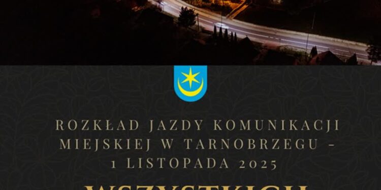 Tarnobrzeg: Rozkład jazdy komunikacji miejskiej we Wszystkich Świętych.