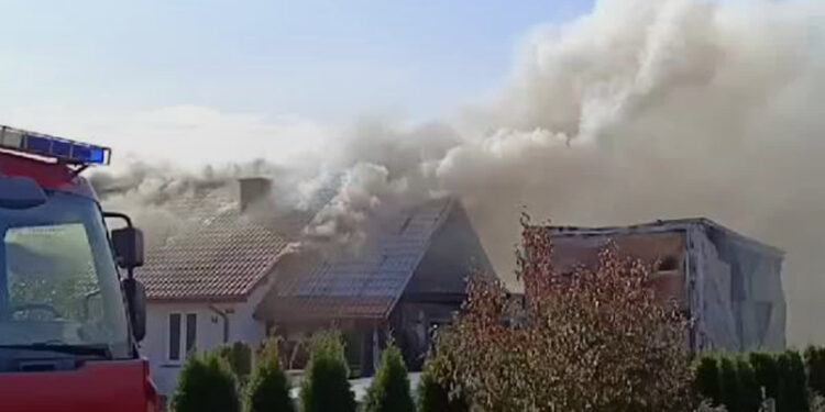 Brandwica: Pożar domu