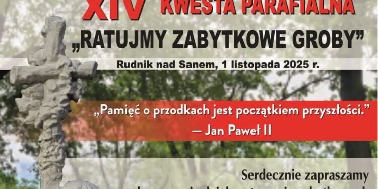 Rudnik n/Sanem: Będą kwestować na kolejne zabytkowe nagrobki