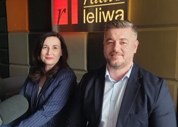 Prezes TARR Sebastian Pawlos i wiceprezes Ewelina Mysłek