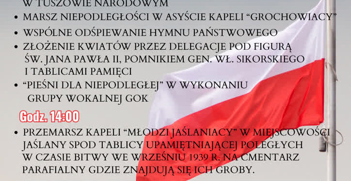 Tuszów Narodowy: W 107 rocznicę odzyskania niepodległości przez Polskę