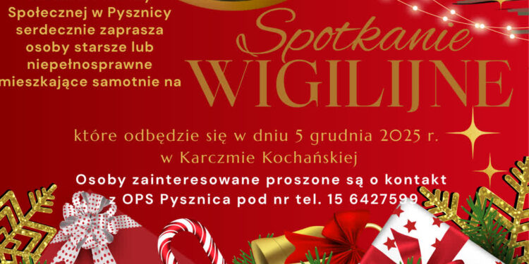 Pysznica: Ruszyła Akcja Charytatywna „PYSZNICKA PACZKA”- będzie Spotkanie Wigilijne