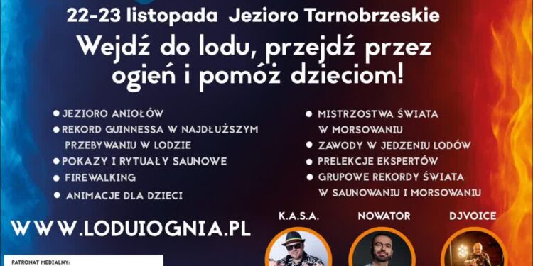 Tarnobrzeg. Festiwal Lodu i Ognia nad Jeziorem Tarnobrzeskim