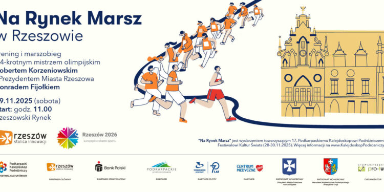 Region: „Na Rynek Marsz!” – trening z Robertem Korzeniowskim i Prezydentem Rzeszowa