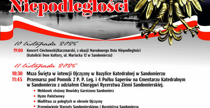 Sandomierz: Weź udział w obchodach Święta Niepodległości!