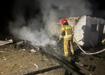 Koprzywnica: Pożar garażu