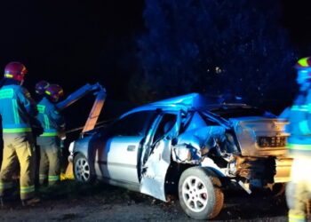 Andruszkowice: Zderzenie dwóch samochodów