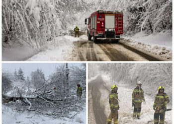 Podkarpacie: Kolejną dobę trwa usówanie skótków opadów śniegu