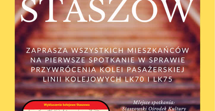 Staszów: Walczą o powrót pociągów. Rusza inicjatywa „Kolej na Staszów”