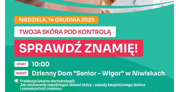 Niwiska: Twoja skóra pod Kontrolą – Sprawdź znamię !