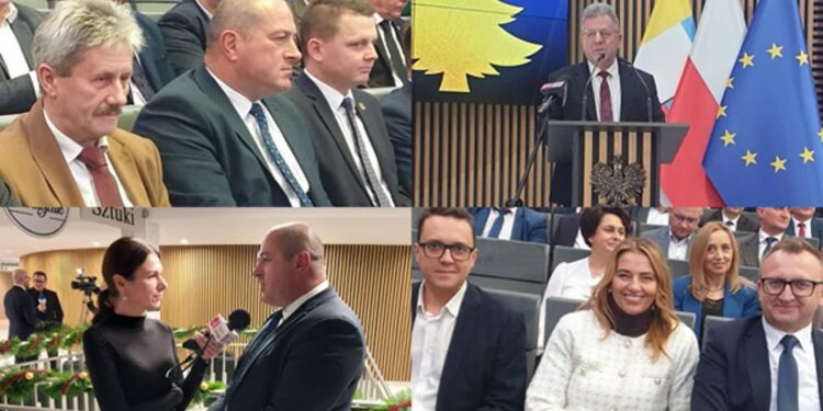 Powiat sandomierski: Samorządowcy z regionu spotkali się przy opłatku w Kielcach