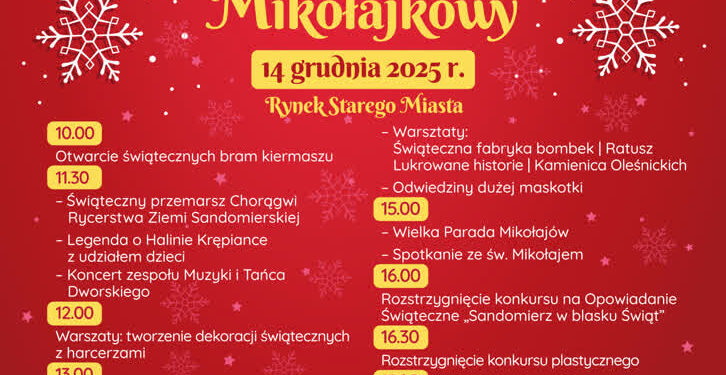 Sandomierz: Stoisko charytatywne dla Kubusia Kwietnia i Bartusia Przychodzkiego podczas kiermaszu świątecznego