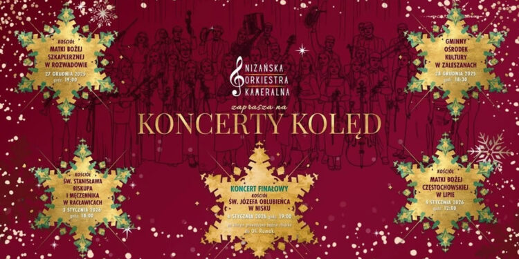 Nisko, Region: Trwa cykl Koncertów Kolędowych Niżańskiej Orkiestry Kameralnej – koncertują i pomagają