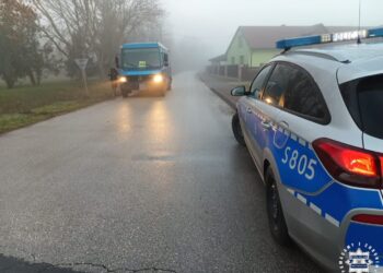 Staszów: Kierowca szkolnego autobusu wpadł podczas akcji „Trzeźwy Poranek”