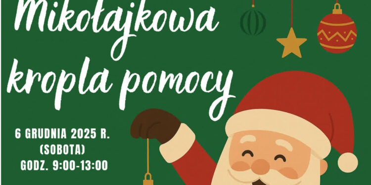 Zbydniów: Mikołajkowa Kropla Pomocy – już w tę sobotę świąteczna zbiórka krwi