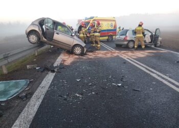 Łoniów: Po wypadku zablokowana DK9 w Wólce Gieraszowskiej