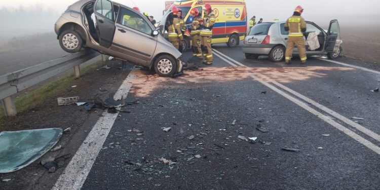 Łoniów: Po wypadku zablokowana DK9 w Wólce Gieraszowskiej