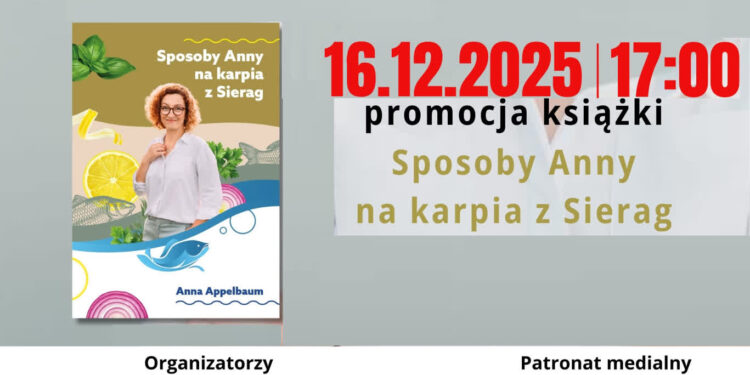 Stalowa Wola: We wtorek spotkanie autorskie z Anną Appelbaum – wszystko o karpiu z Sierag