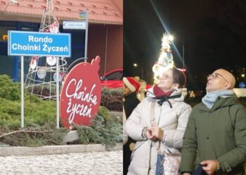 Tarnobrzeg: Na czas akcji „Choinka Życzeń” rondo w centrum miasta zmieniło nazwę