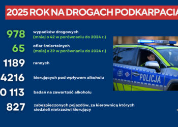 Podkarpacie: Policja posumowała 2025 na drogach regionu