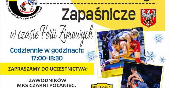 Połaniec: Ferie z zapasami – otwarte treningi zapaśnicze w MKS Czarni Połaniec