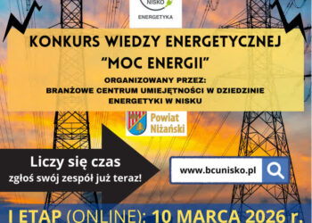 Nisko: Niżańskie BCU organizuje Ogólnopolski Konkurs Wiedzy Energetycznej „Moc Energii”