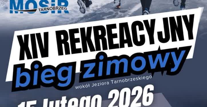 Tarnobrzeg. Zimowe bieganie nad Jeziorem Tarnobrzeskim