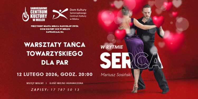 Mielec: Walentynkowe bezpłatne warsztaty tańca towarzyskiego