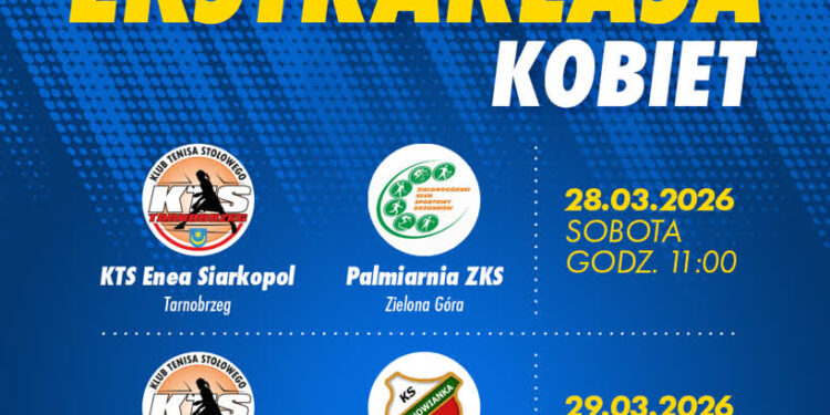 Tarnobrzeg. Ekstraklasa kobiet w tenisie stołowym