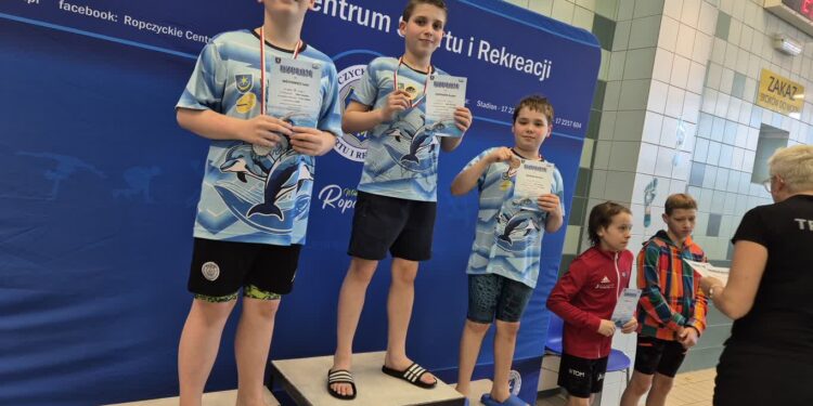 Tarnobrzeg: 10 medali UKS Delfin Tarnobrzeg poczas Podkarpackiej Ligi Pływackiej Dzieci 11–12 lat – 1 edycja, wiosna 2026