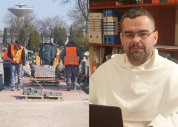 Tarnobrzeg. Budują alejki na parafialnej nekropolii