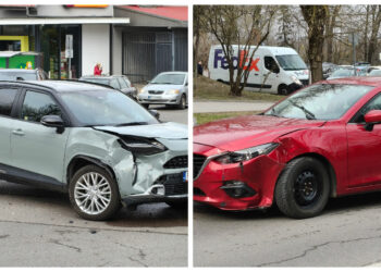 Tarnobrzeg. Kraksa na skrzyżowaniu