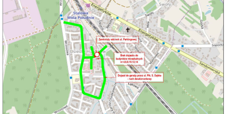 Stalowa Wola: Ruszyła przebudowa dróg na Hutniku – odcinek ulicy Parkingowej zamknięty dla ruchu