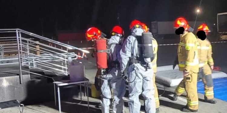 Sandomierz: Wyciek nieznanej substancji chemicznej