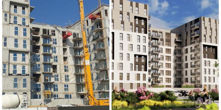 Tarnobrzeg. Wiecha na nowej inwestycji mieszkaniowej. 14 marca dni otwarte